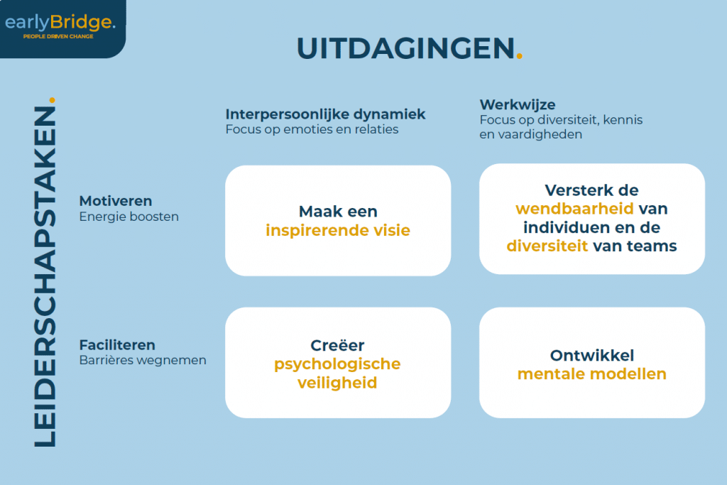 Figuur: EarlyBridge model Organize to Learn